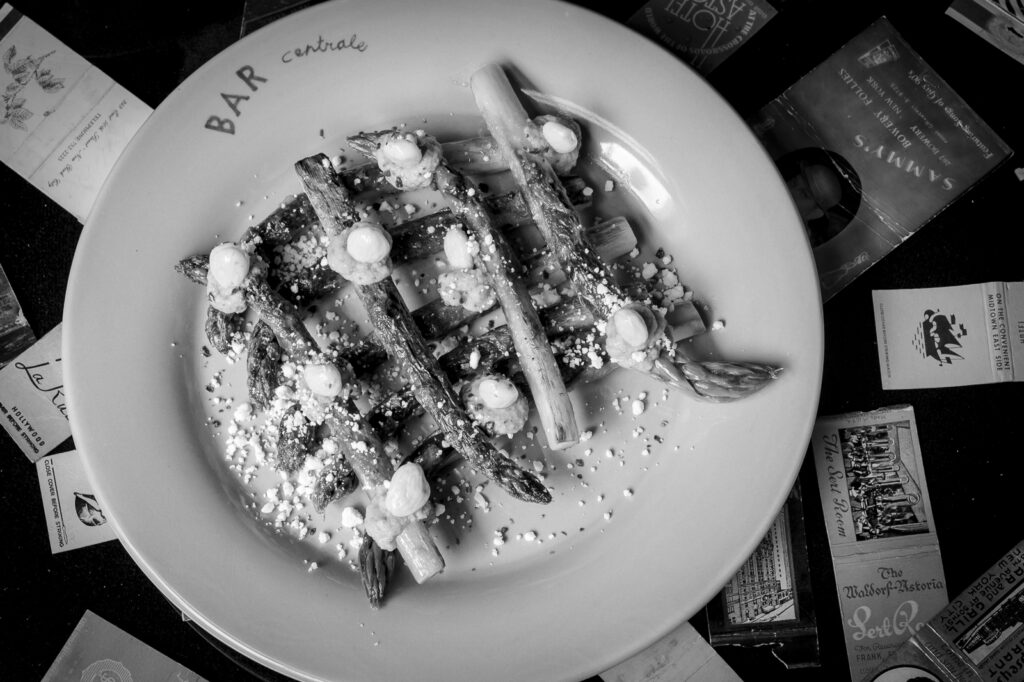 Grilled Asparagus at Bar Centrale.